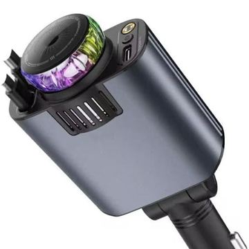 5-in-1 Starlight Car Charger – 45W Fast Charging with Built-In Cables