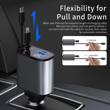4 in 1 Retractable Charger
